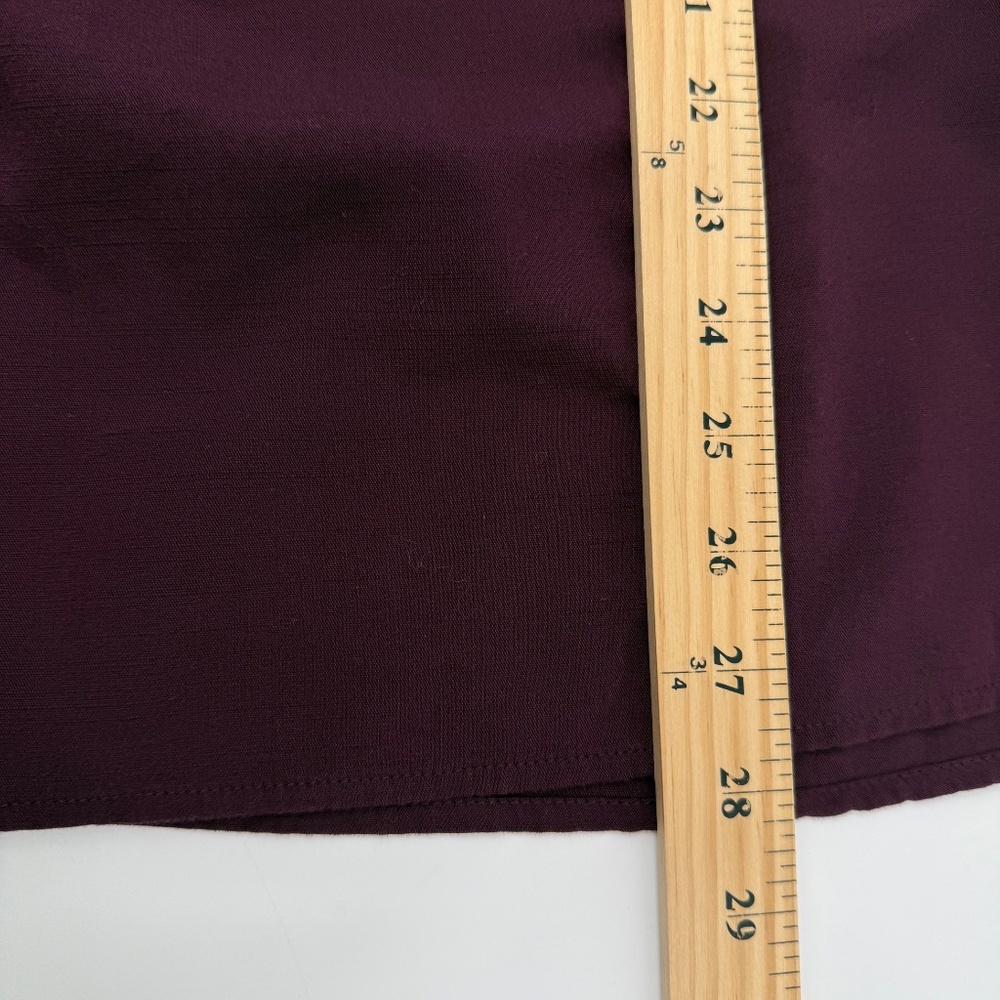 Knox Rose Top Women XXL NEW Burgundy Embroidered Buttons 3/4 Sleeves Boho Hippie - Picture 10 of 11